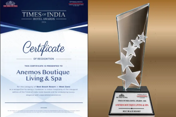 Anemos Resort Goa award
